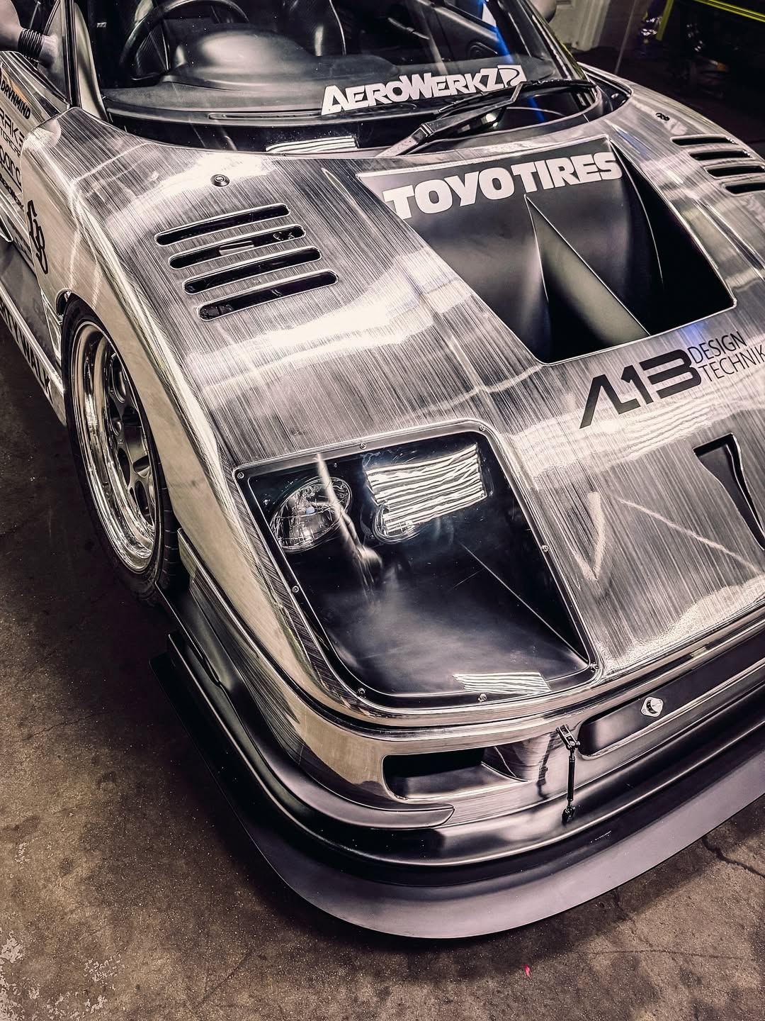 FK101 - Cyber Steal (Silver Chrome Brushed) Dynamic PPF [Dry Apply]