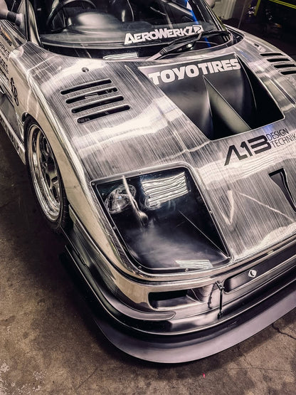 FK101 - Cyber Steal (Silver Chrome Brushed) Dynamic PPF [Dry Apply]